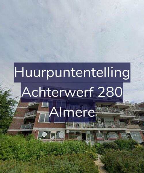Foto gevel Huurpuntentelling voor Achterwerf 280, Almere
