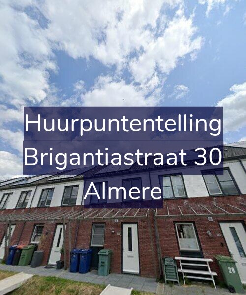 Foto gevel Huurpuntentelling voor Brigantiastraat 30, Almere