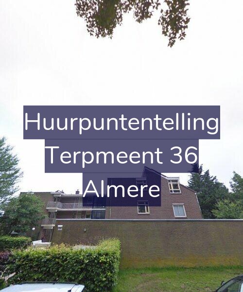 Foto gevel Huurpuntentelling voor Terpmeent 36, Almere