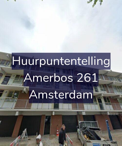 Foto gevel Huurpuntentelling voor Amerbos 261, Amsterdam