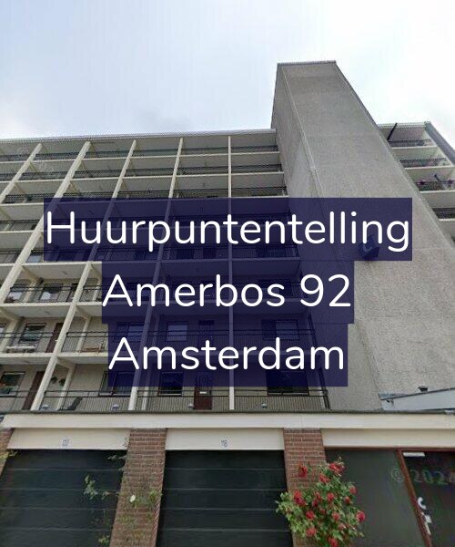 Foto gevel Huurpuntentelling voor Amerbos 92, Amsterdam