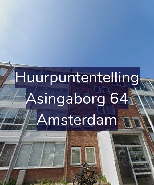 Foto gevel Huurpuntentelling voor Asingaborg 64, Amsterdam