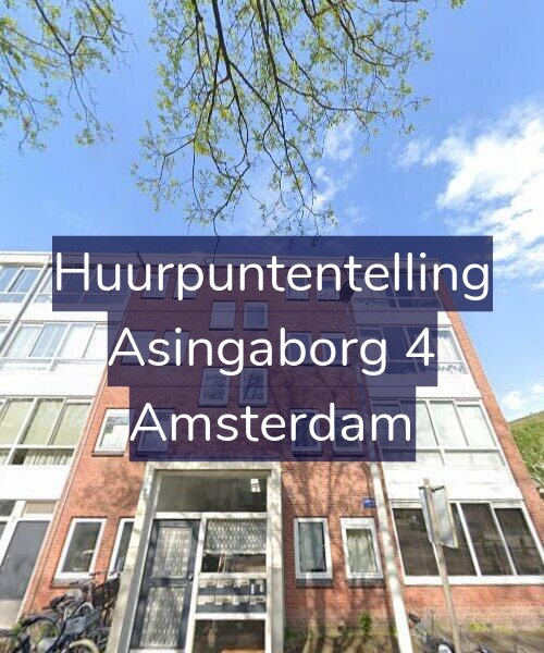 Foto gevel Huurpuntentelling voor Asingaborg 4, Amsterdam