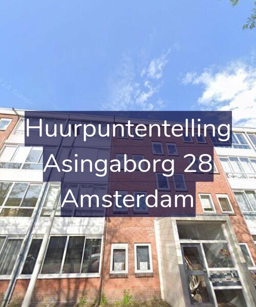 Foto gevel Huurpuntentelling voor Asingaborg 28, Amsterdam