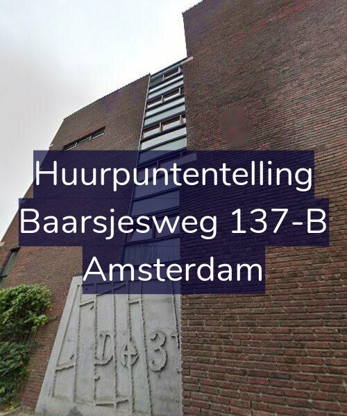 Foto gevel Huurpuntentelling voor Baarsjesweg 137-B, Amsterdam