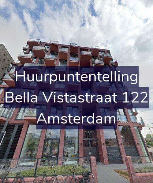 Foto gevel Huurpuntentelling voor Bella Vistastraat 122, Amsterdam