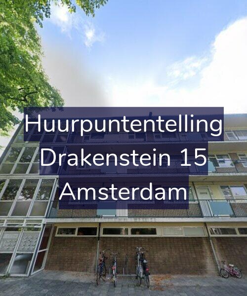 Foto gevel Huurpuntentelling voor Drakenstein 15, Amsterdam