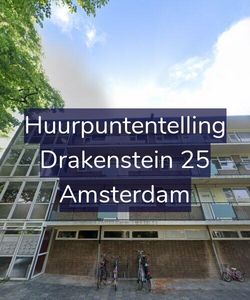 Foto gevel Huurpuntentelling voor Drakenstein 25, Amsterdam