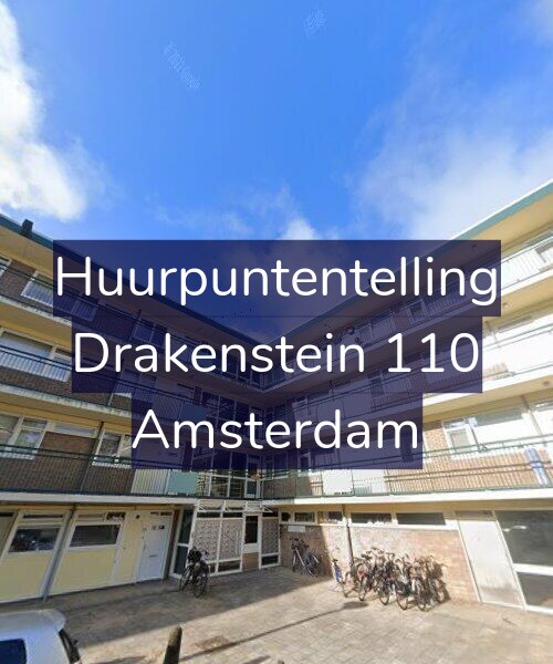 Foto gevel Huurpuntentelling voor Drakenstein 110, Amsterdam