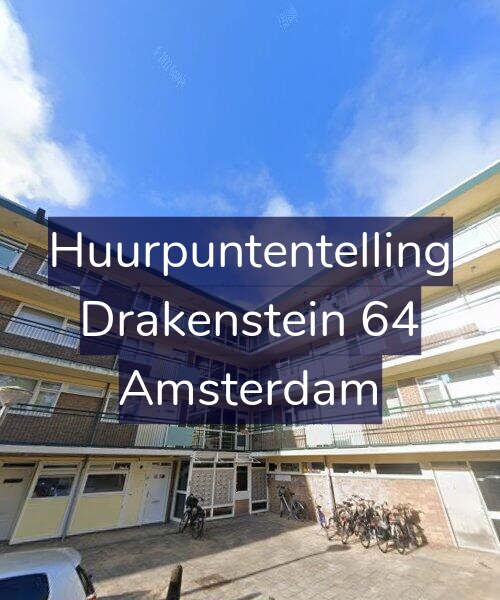 Foto gevel Huurpuntentelling voor Drakenstein 64, Amsterdam