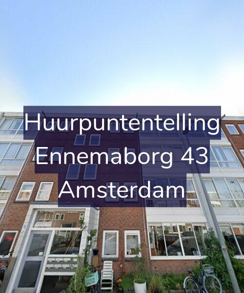 Foto gevel Huurpuntentelling voor Ennemaborg 43, Amsterdam