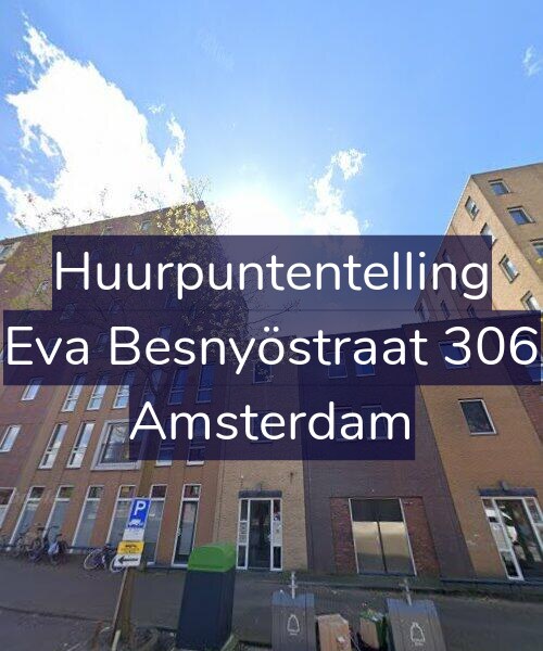 Foto gevel Huurpuntentelling voor Eva Besnyöstraat 306, Amsterdam