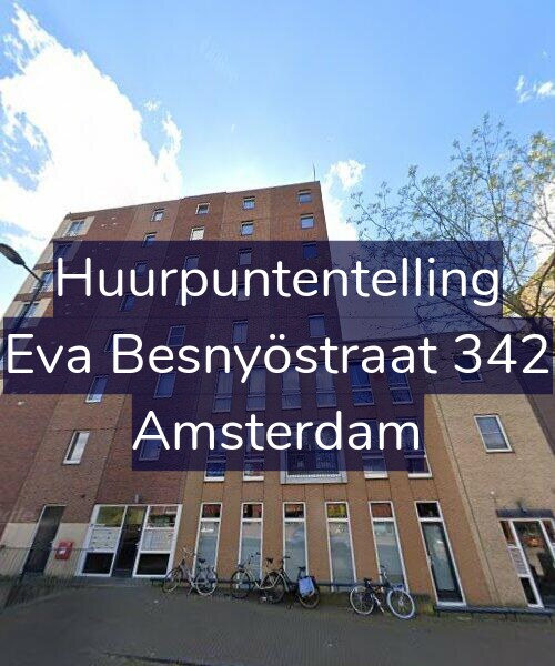 Foto gevel Huurpuntentelling voor Eva Besnyöstraat 342, Amsterdam