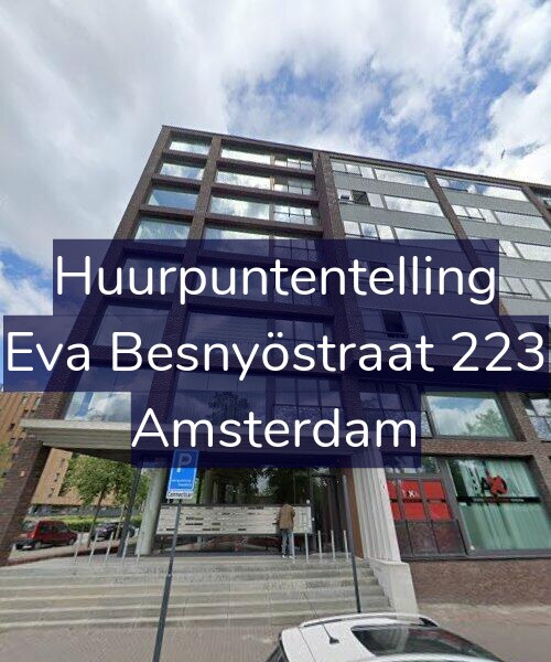 Foto gevel Huurpuntentelling voor Eva Besnyöstraat 223, Amsterdam