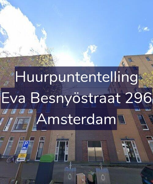 Foto gevel Huurpuntentelling voor Eva Besnyöstraat 296, Amsterdam