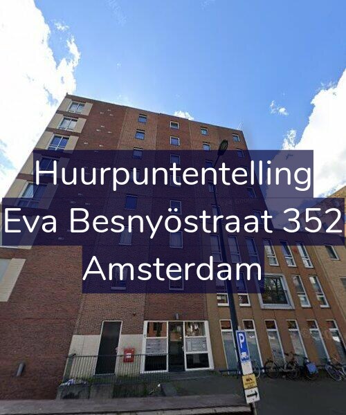 Foto gevel Huurpuntentelling voor Eva Besnyöstraat 352, Amsterdam