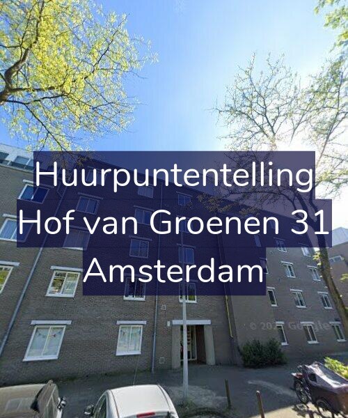 Foto gevel Huurpuntentelling voor Hof van Groenen 31, Amsterdam