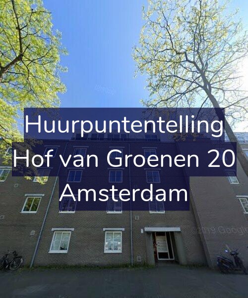 Foto gevel Huurpuntentelling voor Hof van Groenen 20, Amsterdam