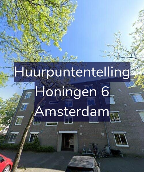 Foto gevel Huurpuntentelling voor Honingen 6, Amsterdam