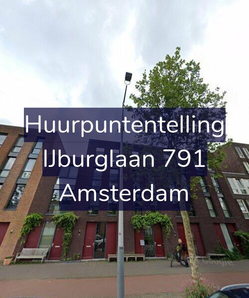 Foto gevel Huurpuntentelling voor IJburglaan 791, Amsterdam