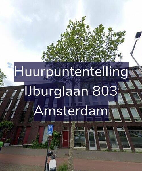 Foto gevel Huurpuntentelling voor IJburglaan 803, Amsterdam