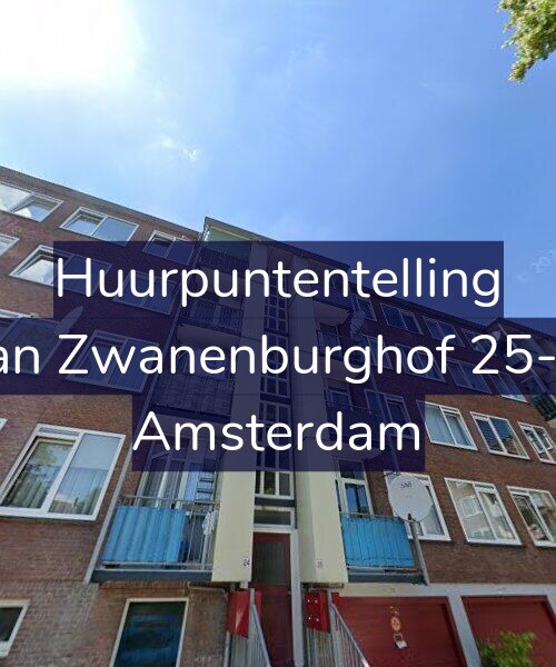 Foto gevel Huurpuntentelling voor Jan Zwanenburghof 25-3, Amsterdam