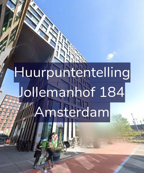 Foto gevel Huurpuntentelling voor Jollemanhof 184, Amsterdam