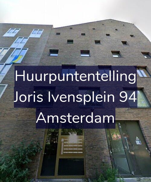 Foto gevel Huurpuntentelling voor Joris Ivensplein 94, Amsterdam