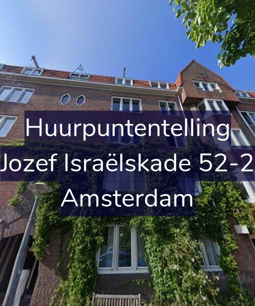 Foto gevel Huurpuntentelling voor Jozef Israëlskade 52-2, Amsterdam