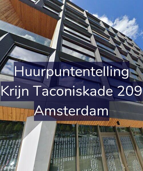 Foto gevel Huurpuntentelling voor Krijn Taconiskade 209, Amsterdam