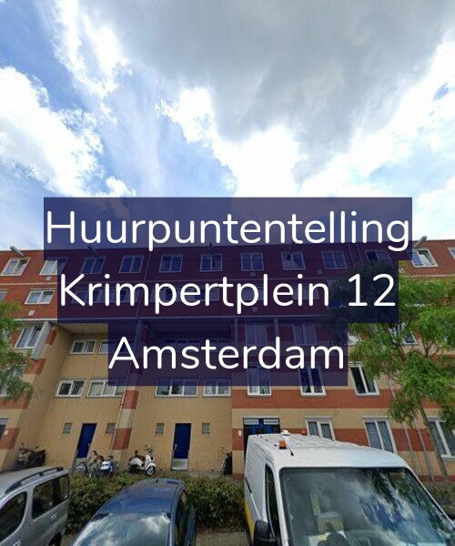 Foto gevel Huurpuntentelling voor Krimpertplein 12, Amsterdam