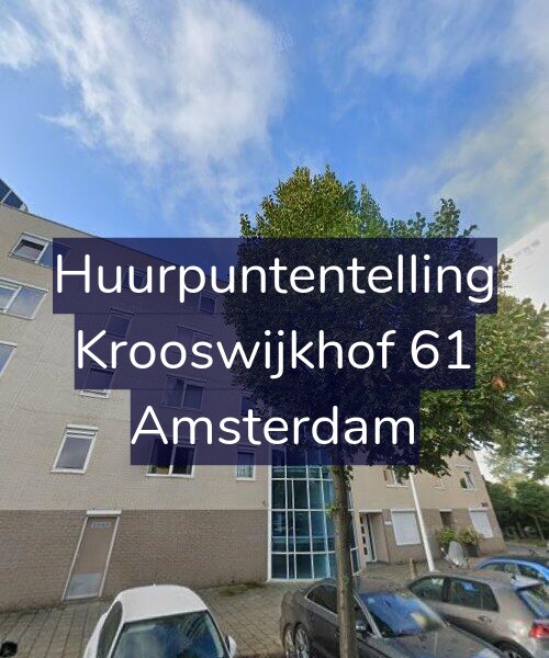 Foto gevel Huurpuntentelling voor Krooswijkhof 61, Amsterdam