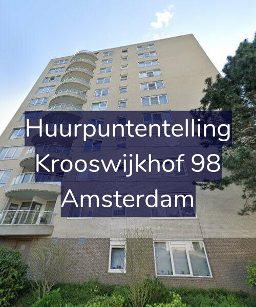 Foto gevel Huurpuntentelling voor Krooswijkhof 98, Amsterdam