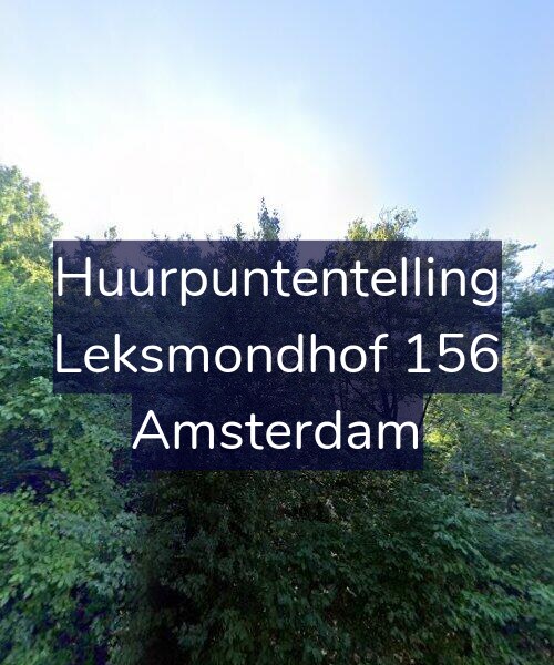Foto gevel Huurpuntentelling voor Leksmondhof 156, Amsterdam
