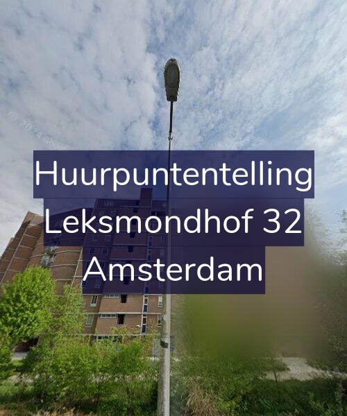 Foto gevel Huurpuntentelling voor Leksmondhof 32, Amsterdam