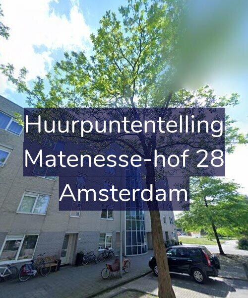 Foto gevel Huurpuntentelling voor Matenesse-hof 28, Amsterdam