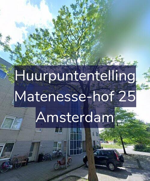 Foto gevel Huurpuntentelling voor Matenesse-hof 25, Amsterdam