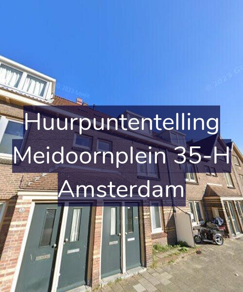 Foto gevel Huurpuntentelling voor Meidoornplein 35-H, Amsterdam