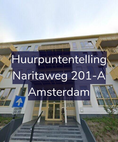Foto gevel Huurpuntentelling voor Naritaweg 201-A, Amsterdam
