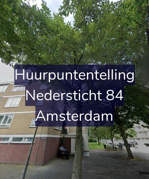 Foto gevel Huurpuntentelling voor Nedersticht 84, Amsterdam