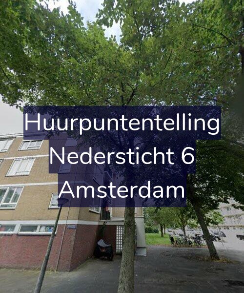 Foto gevel Huurpuntentelling voor Nedersticht 6, Amsterdam