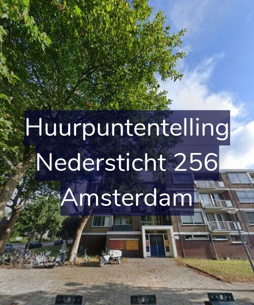 Foto gevel Huurpuntentelling voor Nedersticht 256, Amsterdam