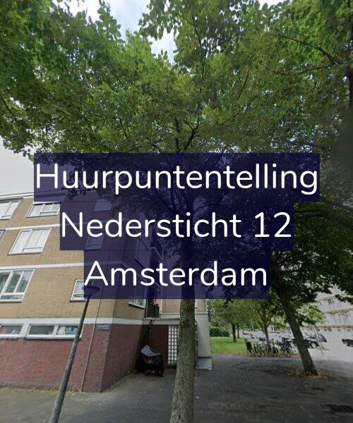 Foto gevel Huurpuntentelling voor Nedersticht 12, Amsterdam