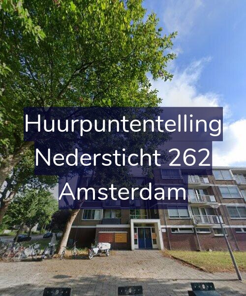 Foto gevel Huurpuntentelling voor Nedersticht 262, Amsterdam