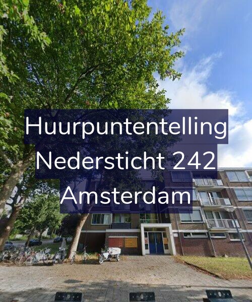 Foto gevel Huurpuntentelling voor Nedersticht 242, Amsterdam