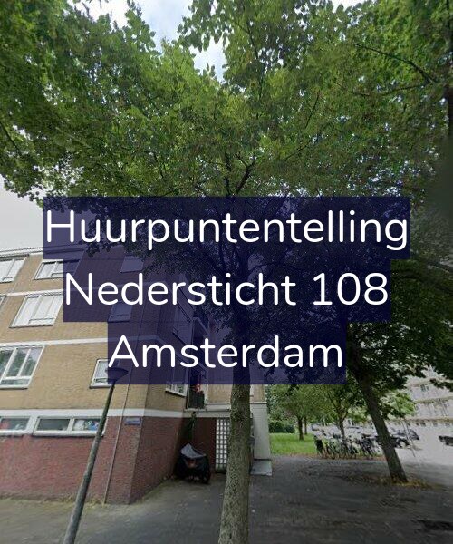 Foto gevel Huurpuntentelling voor Nedersticht 108, Amsterdam