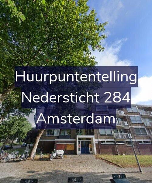 Foto gevel Huurpuntentelling voor Nedersticht 284, Amsterdam