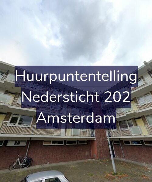 Foto gevel Huurpuntentelling voor Nedersticht 202, Amsterdam