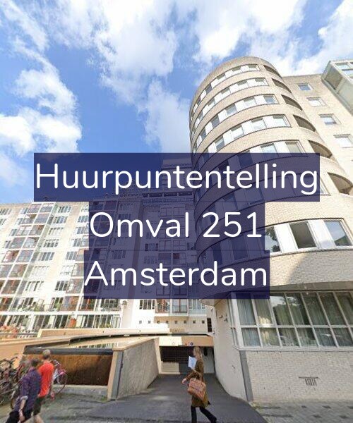 Foto gevel Huurpuntentelling voor Omval 251, Amsterdam
