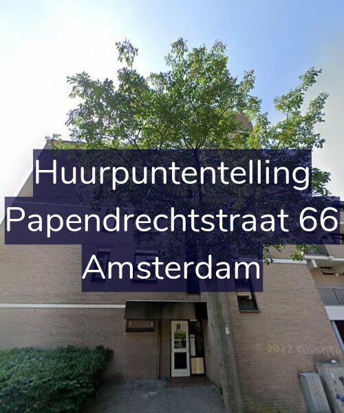 Foto gevel Huurpuntentelling voor Papendrechtstraat 66, Amsterdam